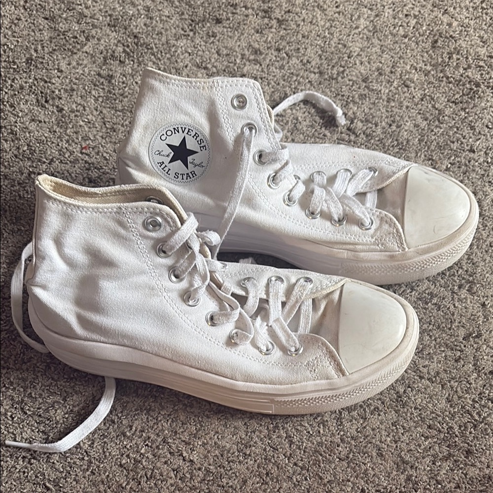 Converse All Star Classic White Canvas Sneakers